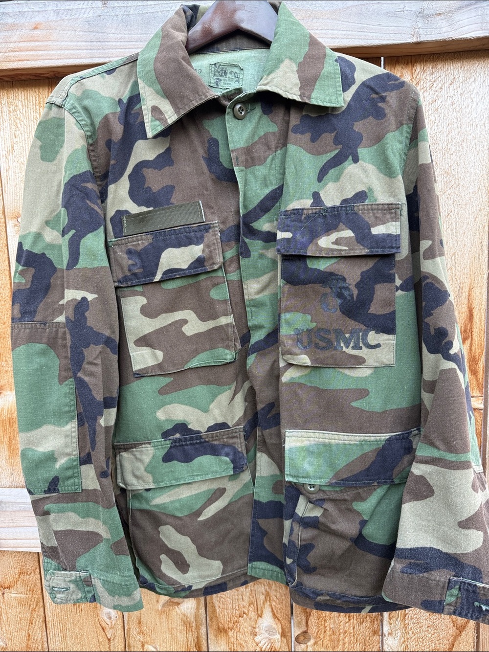 Vintage Unisex Camo Field Jacket - Green Camo